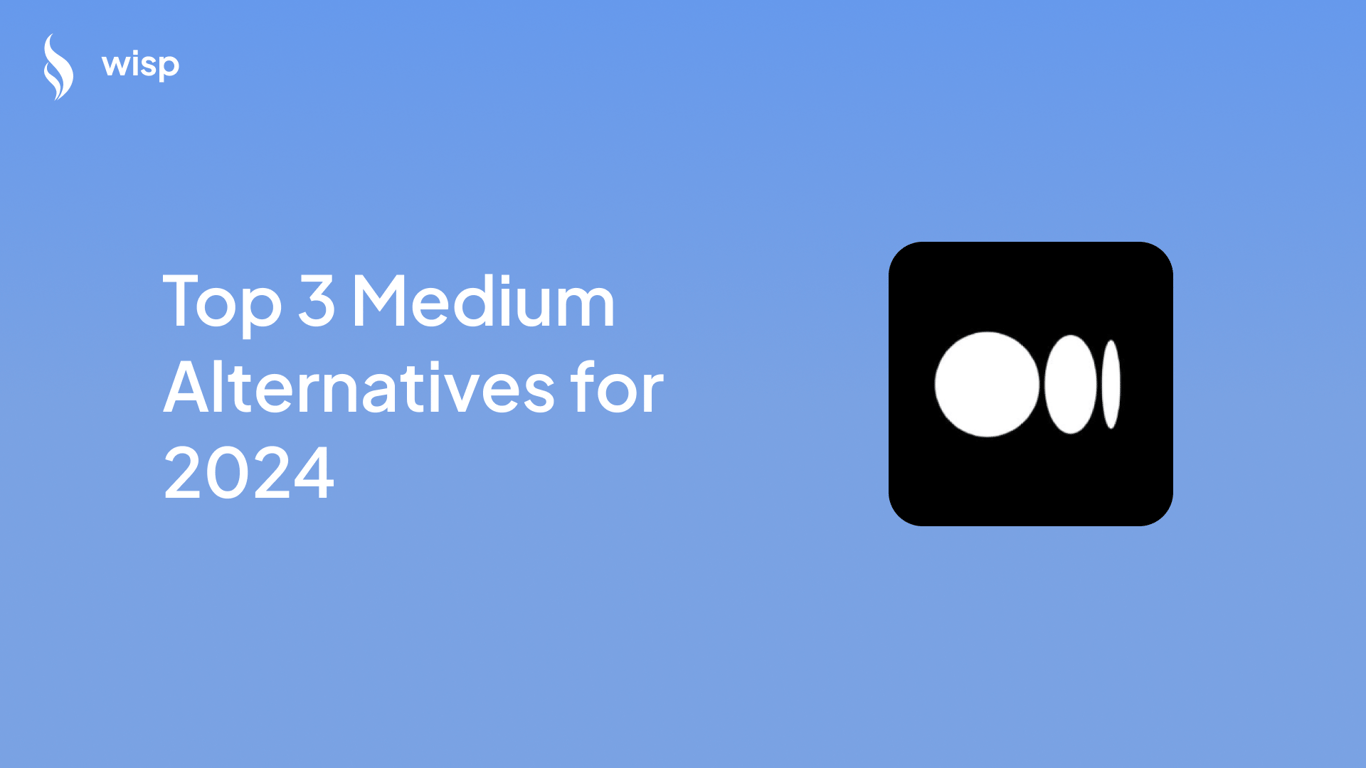 Top 3 Medium Alternatives for 2024