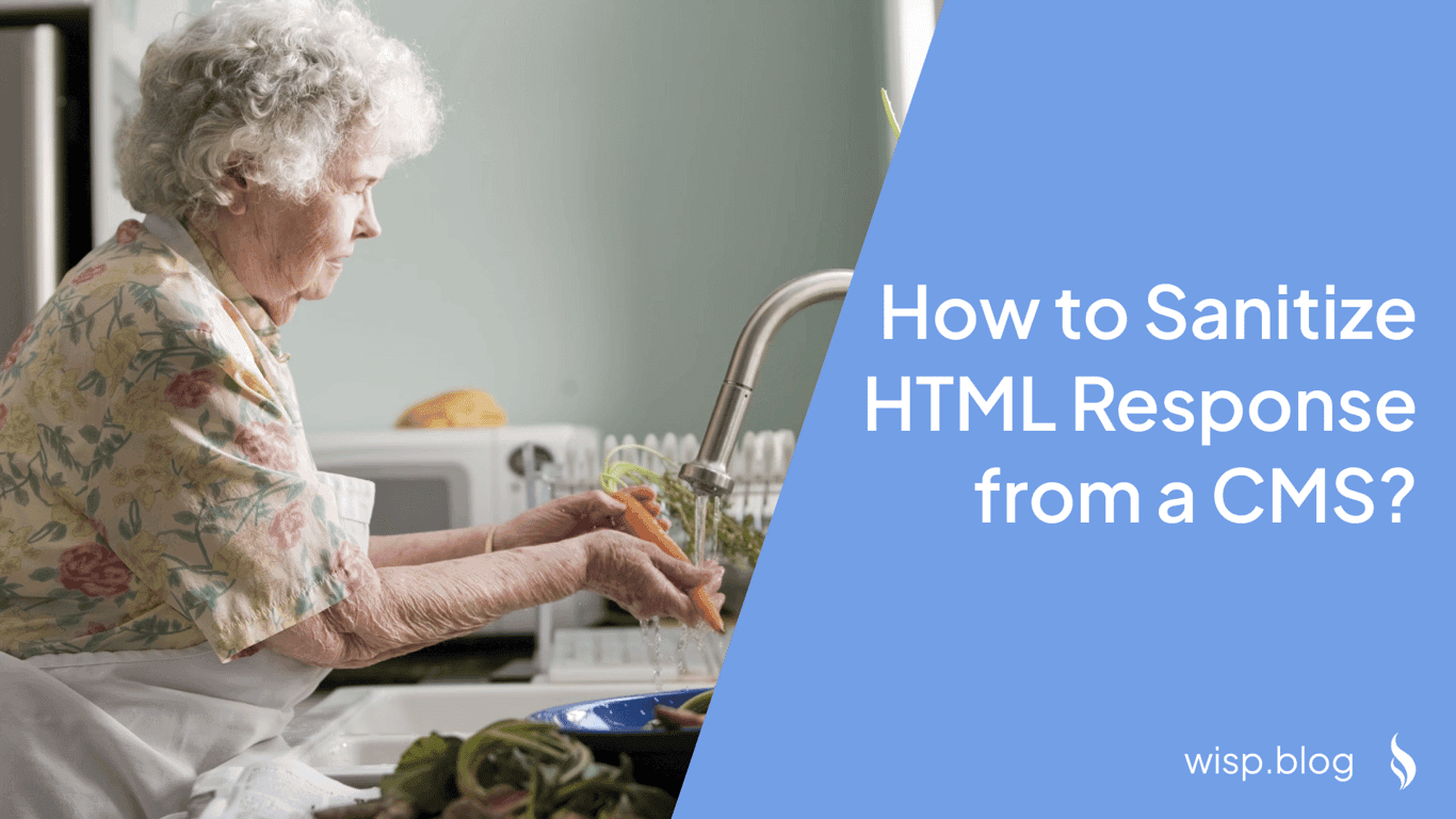 How to Sanitize HTML Response from a CMS?