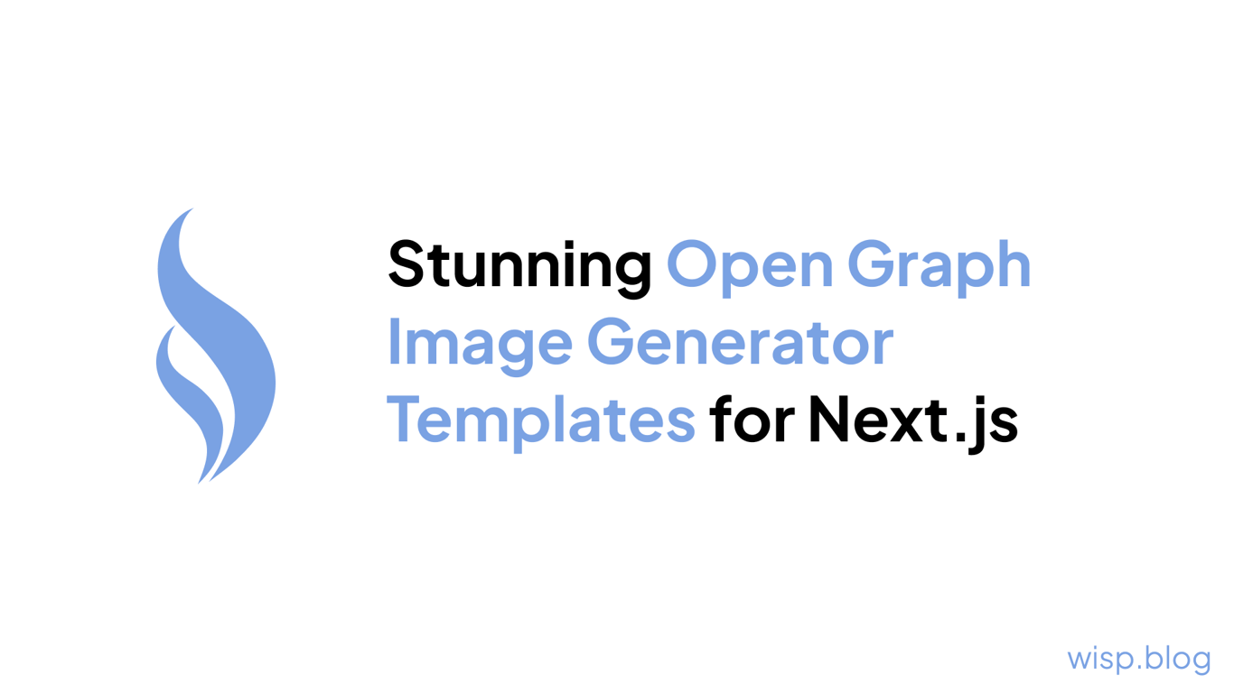 Stunning Open Graph Image Generator Templates for Next.js