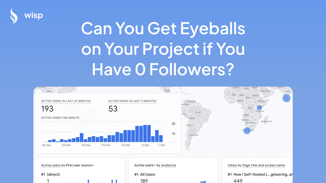 Can You Get Eyeballs on Your Project if You Have 0 Followers?