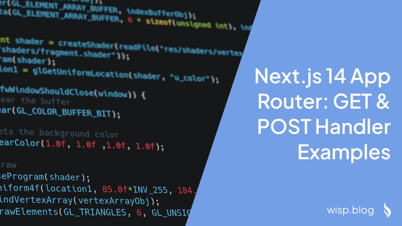 Next.js 14 App Router: GET & POST Handler Examples