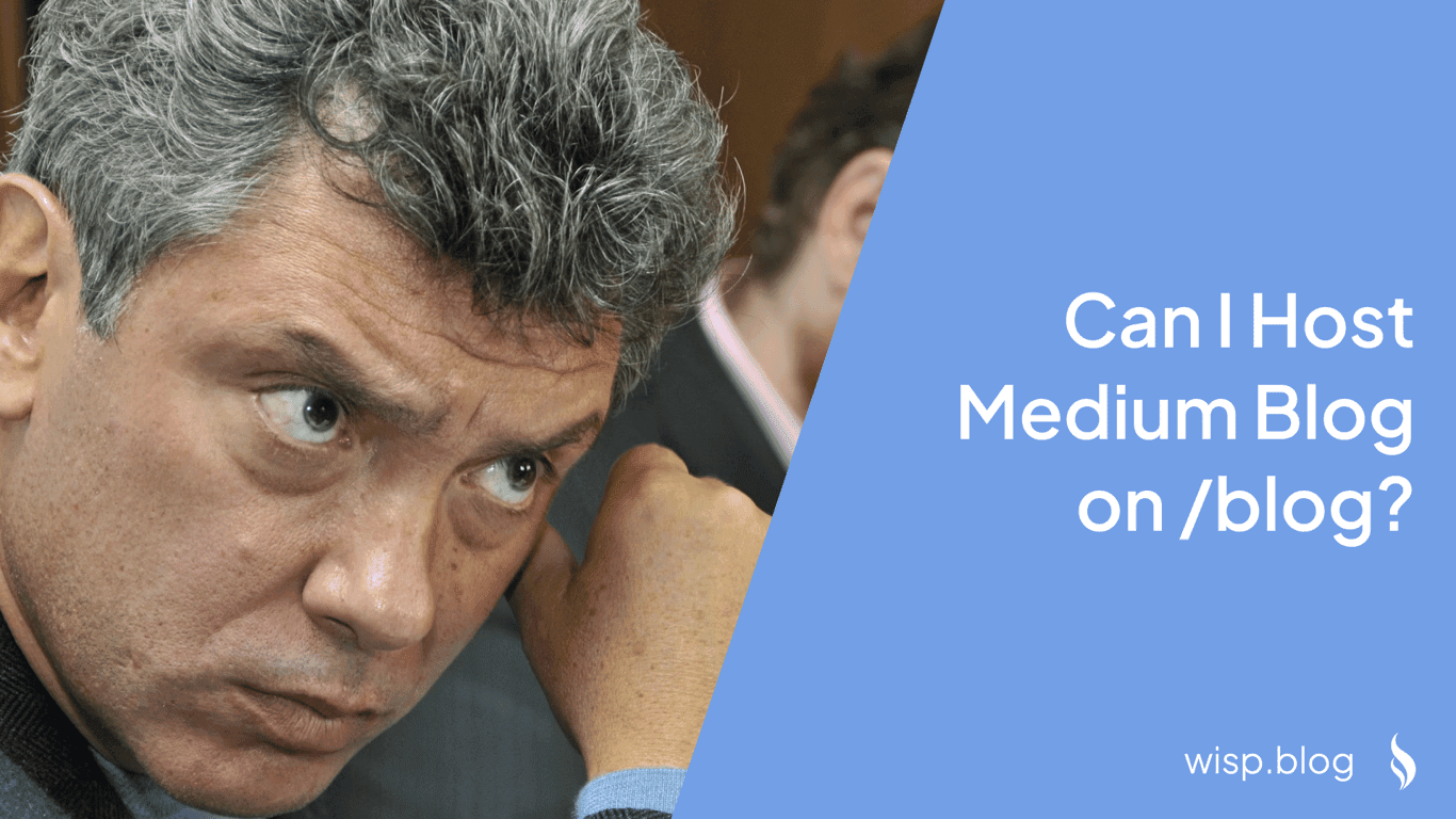 Can I Host Medium Blog on /blog?