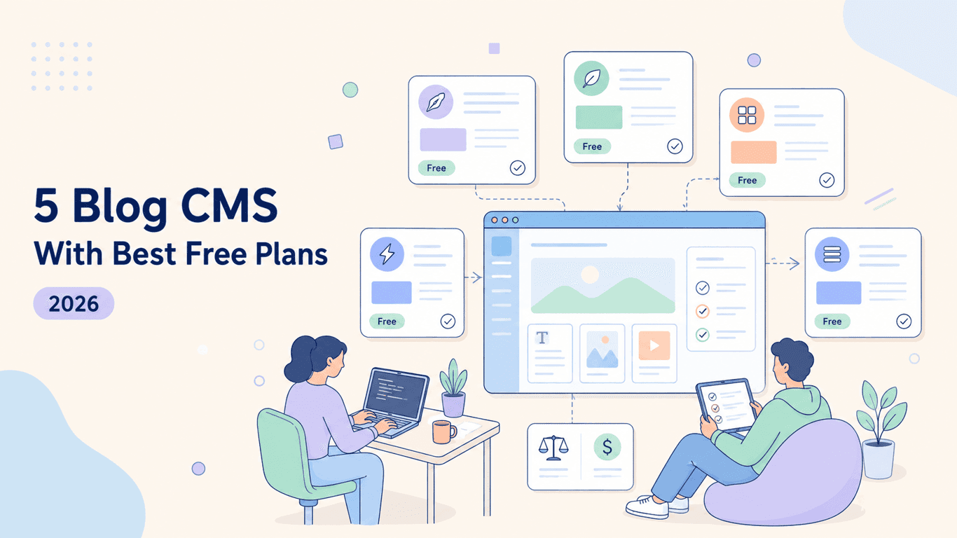 5 Blog CMS With Best Free Plans (2026)