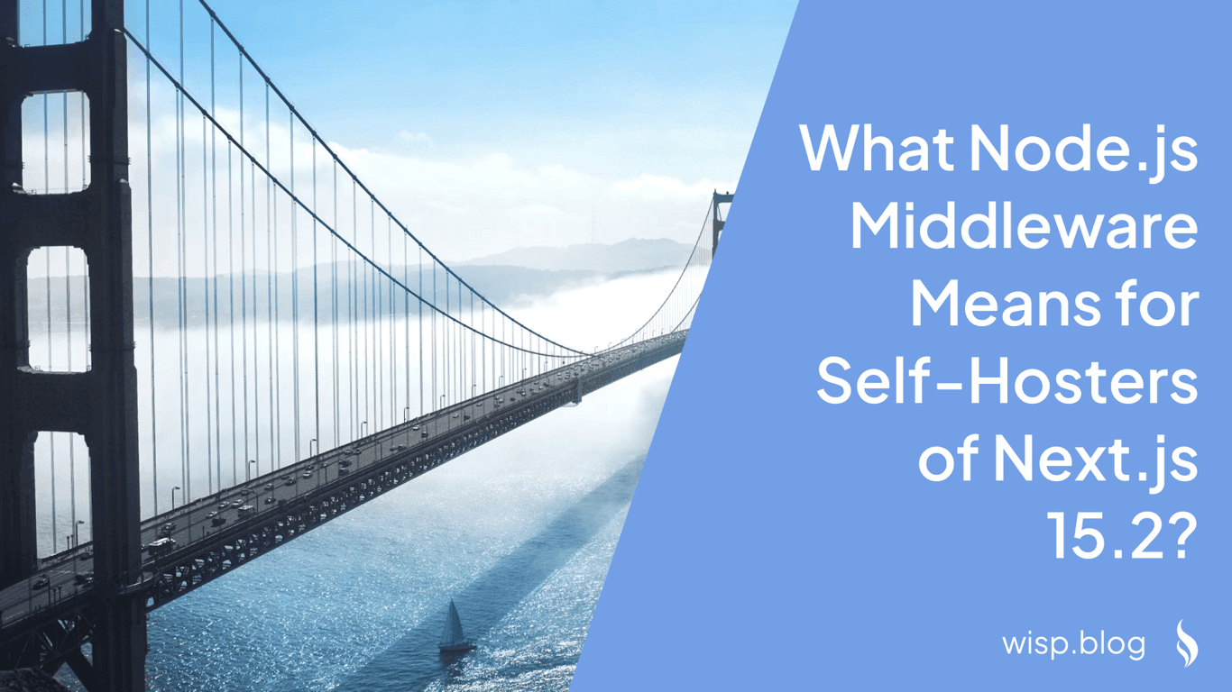 What Node.js Middleware Means for Self-Hosters of Next.js 15.2