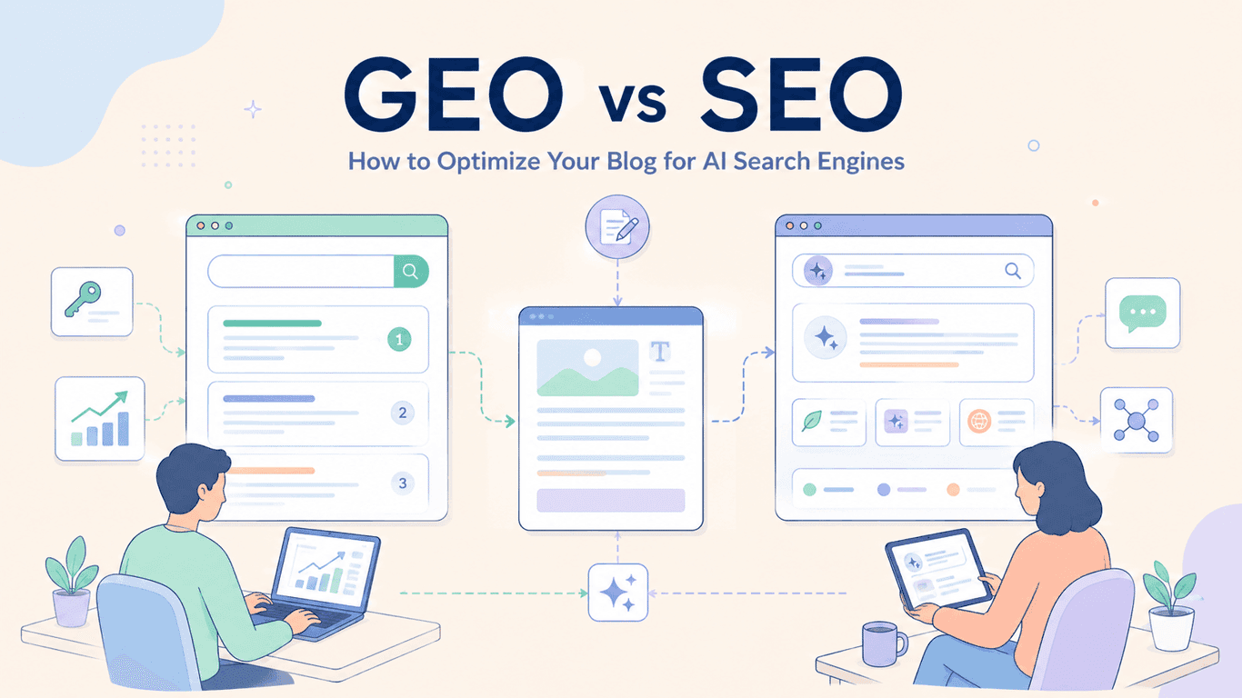 GEO vs SEO: How to Optimize Your Blog for AI Search Engines in 2026